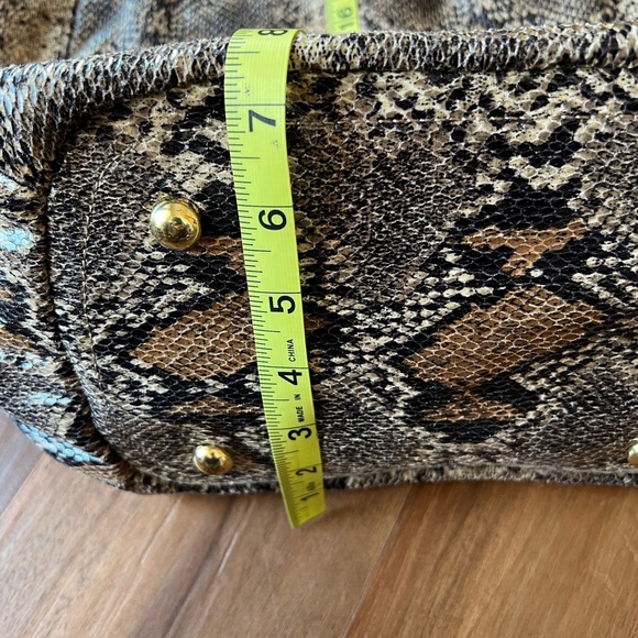 STEVEN by Steve Madden Vegan Python Snakeskin Large Hobo Bag! - Picture 11 of 12